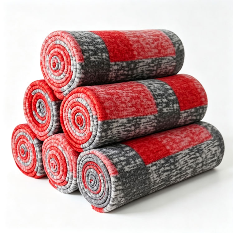 Factory wholesale, 100% eco-friendly, recycled polyester fleece, ultra-soft knitted throw blanket, customizable logo and color