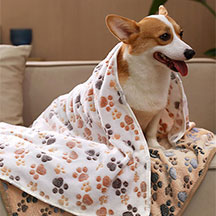 Dropshipping ultra-thick velvet luxurious cat and dog bed covers, anti-anxiety, comfortable, calming, soft, printed pet blankets, foldable